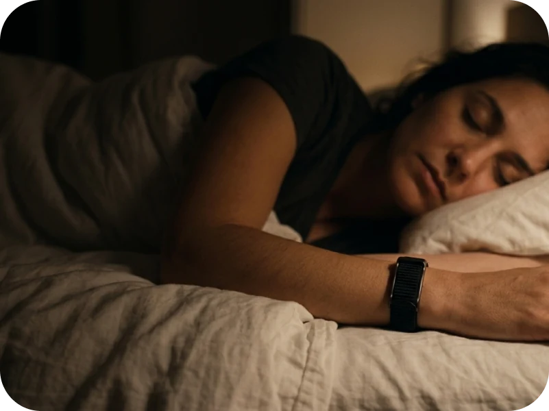 Resting with the HLTH Band on
